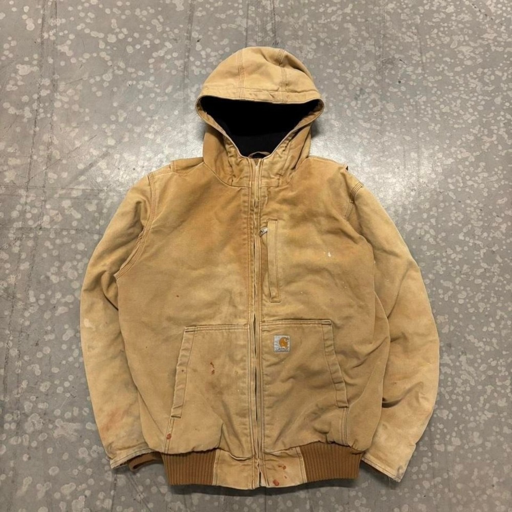 Vintage Carhartt Full Swing Hooded Active Jacket Size Medium